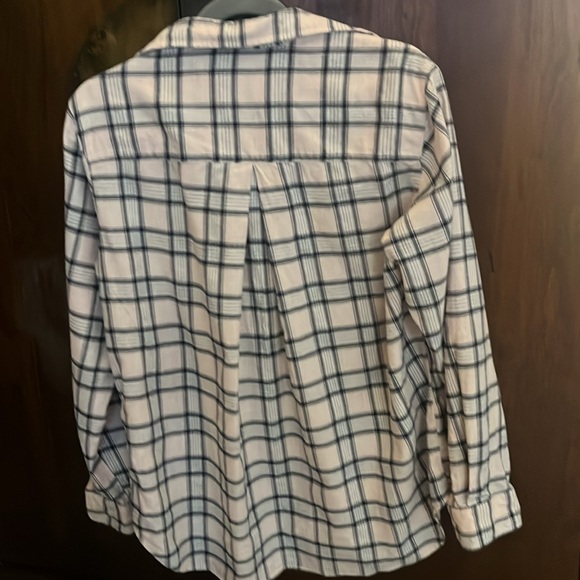 Grayson long sleeve plaid pink, blue and white. - Picture 4 of 7